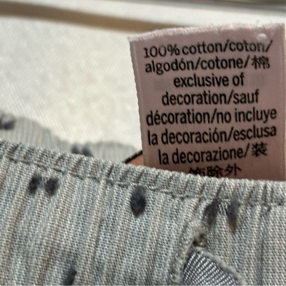 Victoria’s Secret PJ Loungewear Set Gray Swiss Dot Size S - Picture 9 of 15